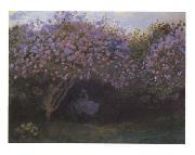 Claude Monet Les Repos Sous Les Lilas painting